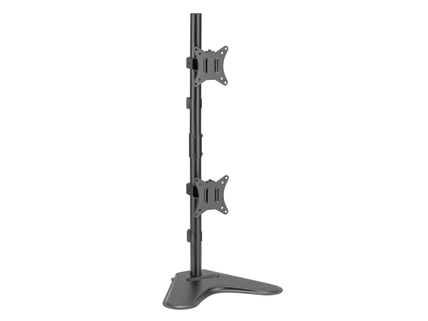 Equip 17"-32" Dual-Vertikal-Monitor-Tischständer, 9 Kg, 43,2 Cm (17"), 81,3 Cm (32"), 100 X 100 Mm, Höhenverstellung, Schwarz
