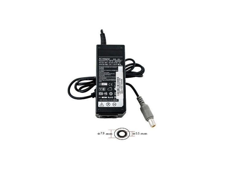 Standard Line Notebook-Strømforsyning Lenovo 220V, 65W: 20V, 3,25A