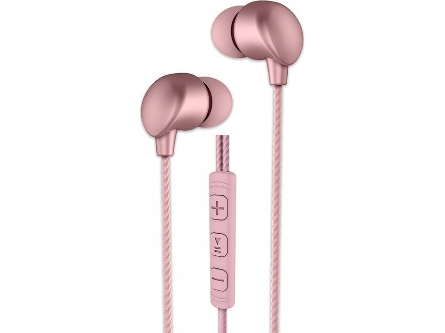 Audeeo-Hovedtelefoner Audeeo Metallic Wired Earphones 2 (Rosaguld)