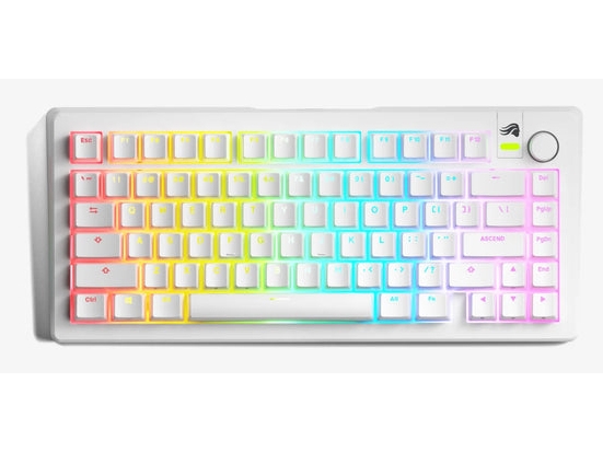 Glorious Pc Gaming Race Gmmk 3 Prebuilt, Ledningsført, Usb, Mekanisk, Qwerty, Rgb Led, Hvid