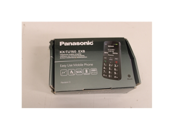 Panasonic | Kx Tu160 | Easy Use Mobile Phone | Black | 69.2 G | Damaged Packaging