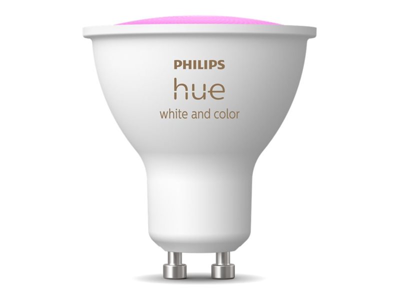 Philips Hue White And Color Ambiance Led Spotlight Gu10 4.2 W Klass E Flerfargad/varmt Till Kallt Vitt Ljus 2000 6500 K
