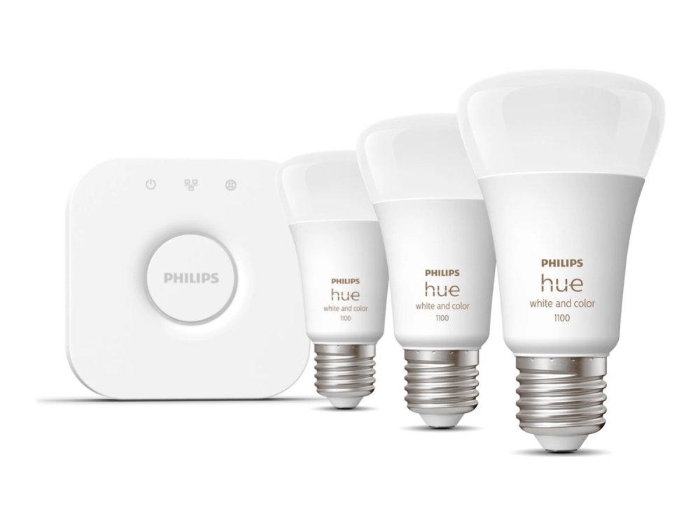 Philips Hue White And Colour Ambiance 1100 Led Form: A60 E27 11 W Klass F 16 Miljoner Farger/kalla Till Varma Vita 2000 6500 K Paket O