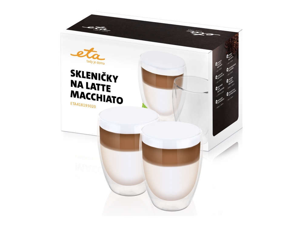 Eta 4181 93020 - Latte Macchiato-Glas - 350 Ml (Pakke Med 2)