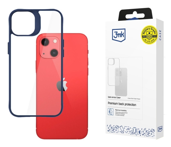 3Mk Satin Armor Case+ Iphone 13 Blau/Blau