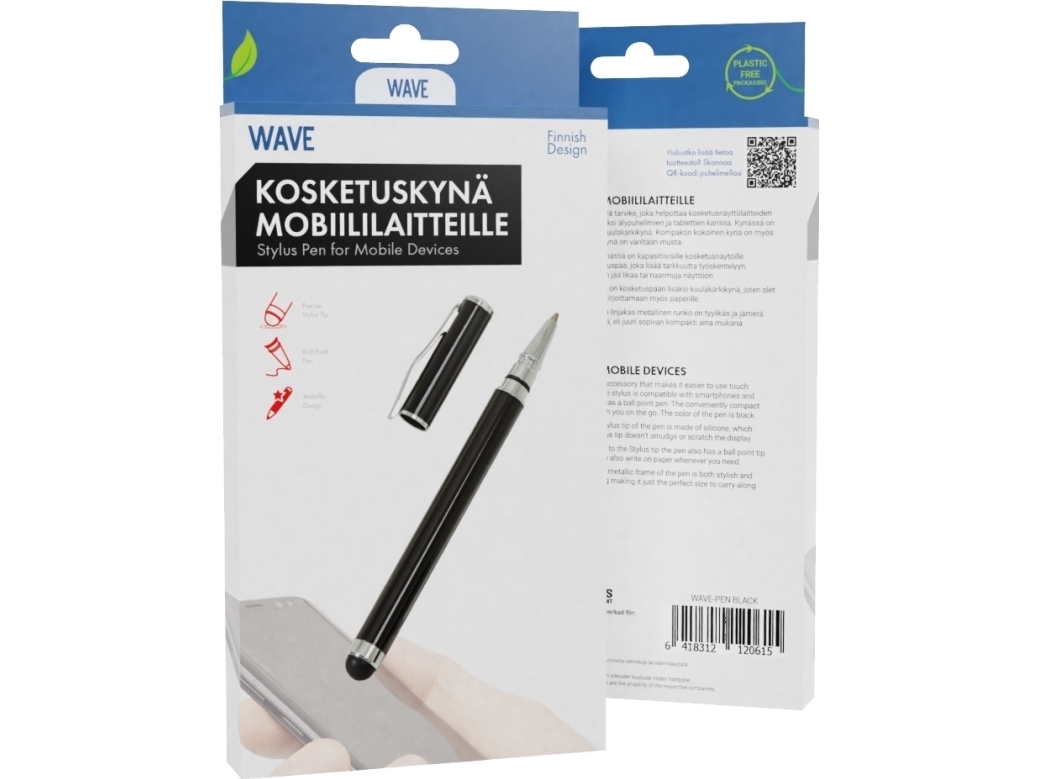 Wave Pekskarmspenna Svart