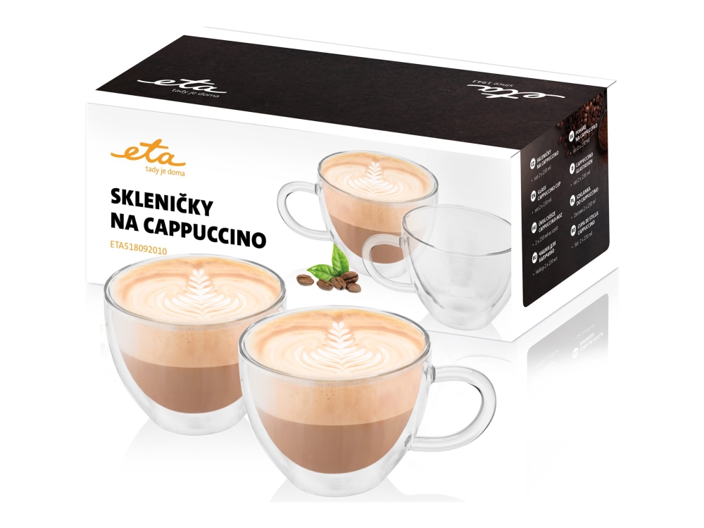 Eta 5180 92010 – Cappuccinoglas – 230 Ml (2Er-Pack)