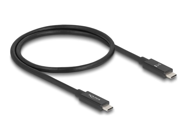Delock 81210, 0,5 M, Usb C, Usb C, Usb4 Gen 4X2, 80 Gbit/S, Schwarz