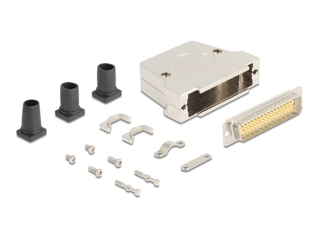 Delock Sub-D-Stikhus 50 Pin Lavet Af Metal Inklusive Stik Og Monteringsmateriale