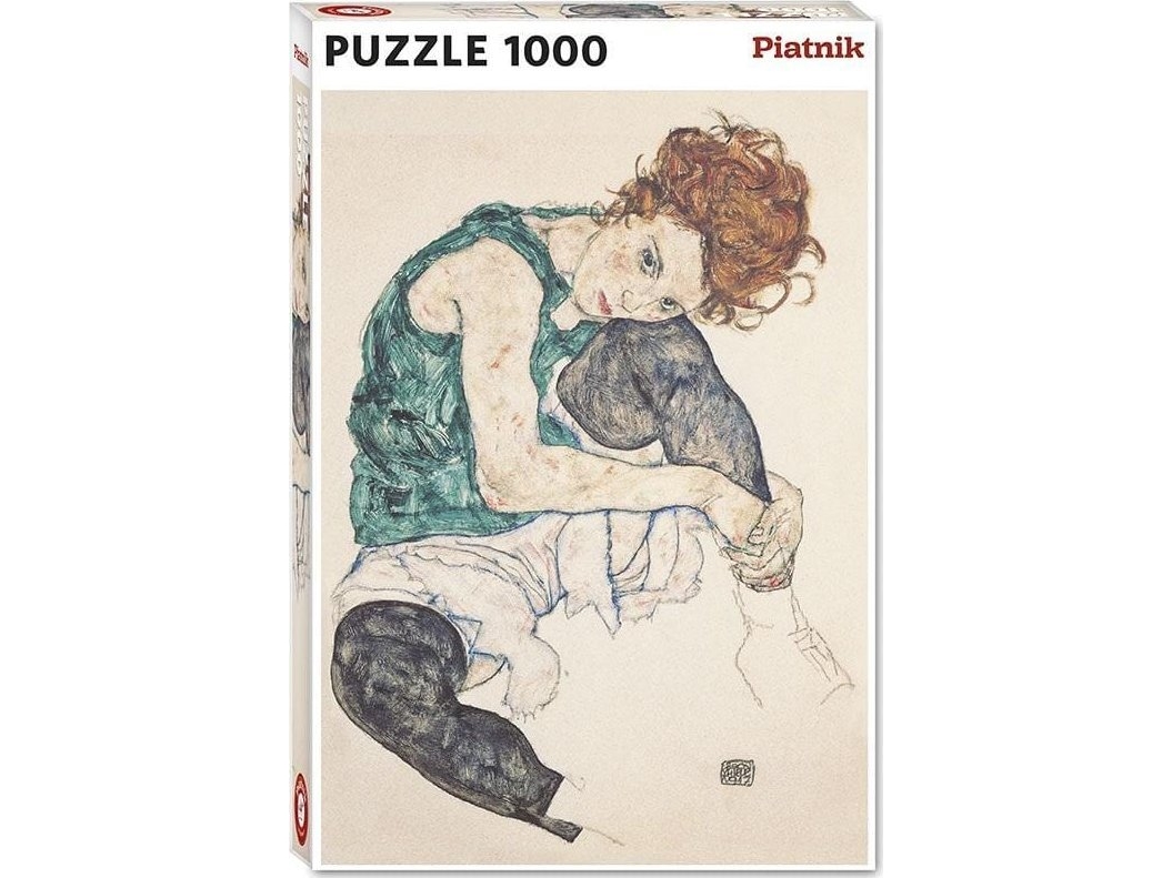 Piatnik Puzzle 1000 - Schiele, Sitzende Frau Piatnik