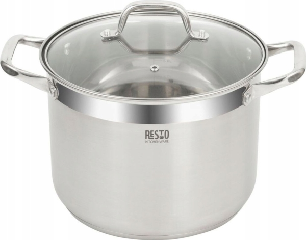 Resto Kitchenware Libra 8 L Round Stainless Steel
