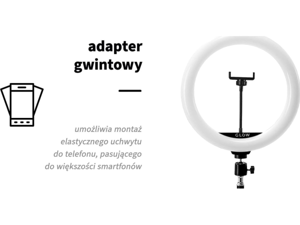 Activeshop Glow Ringblænde Lampe 13" Bsc Med Stativ 10W