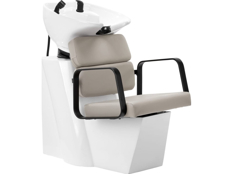 Activeshop Gabbiano Porto sort og beige frisørvaskebænk