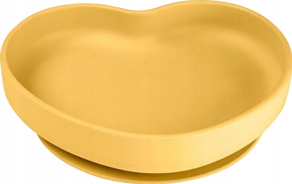 Canpolbabies CANPOL BABIES silikoninė lėkštė su pritvirtinimu, 6 mėn.+, HEART, 80/309_yel