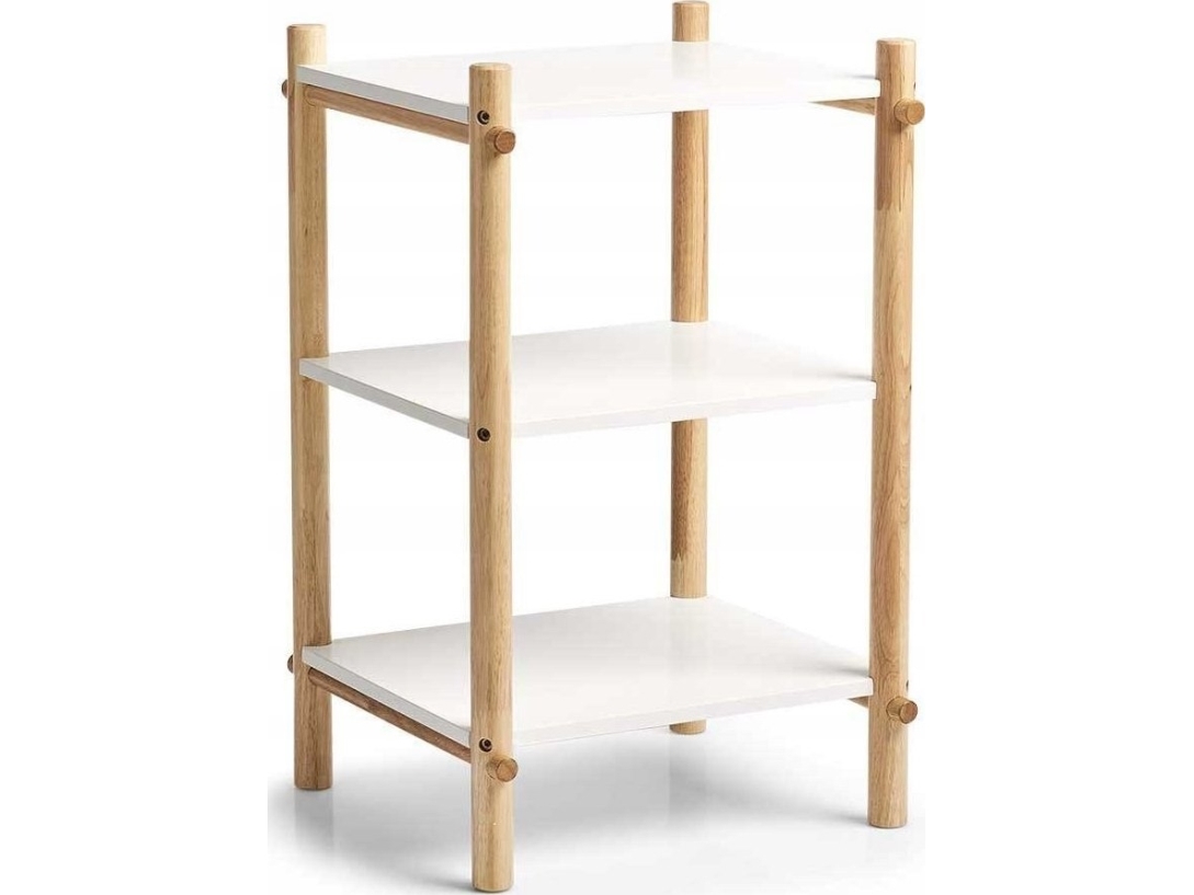 Zeller rumregal til børneværelse, 3 x hylde, farve hvid