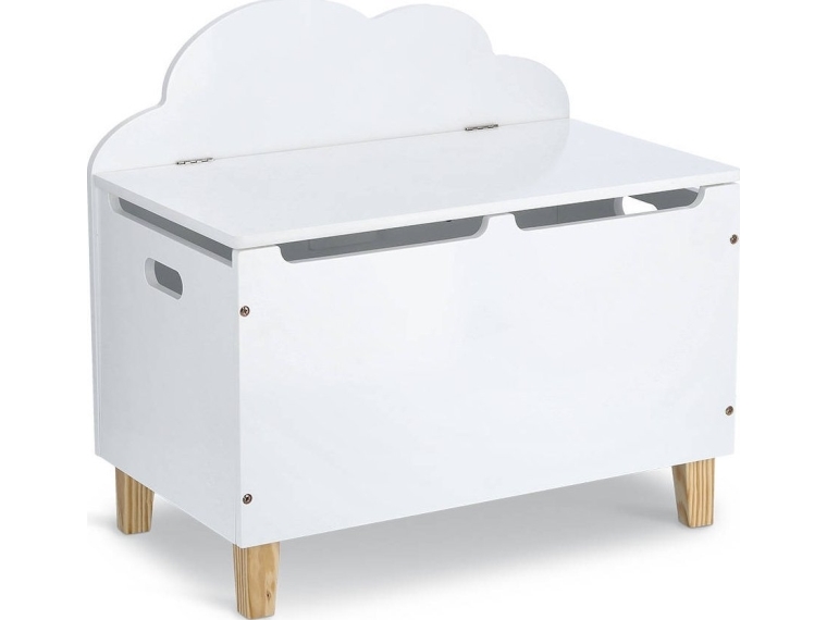 Zeller børnekiste Cloud - legetøjskasse 60 × 34,5 × 56 cm, hvid