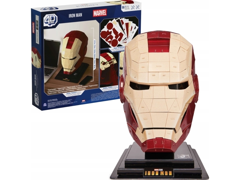 Spin Master Marvel 4d Puslespil \"iron Man Hjelm \"