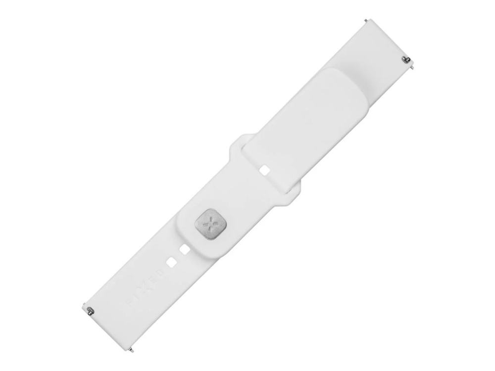 FIXED - Urrem for smart watch - silicone, quick release, 20 mm - 160 - 235 mm - hvid