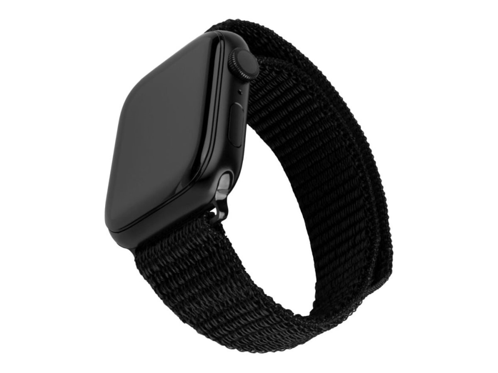 Fixed Fixed | Urheiluranneke Apple Watch 42/44/45mm | 160-210 mm | Musta | Nylon | Nylon