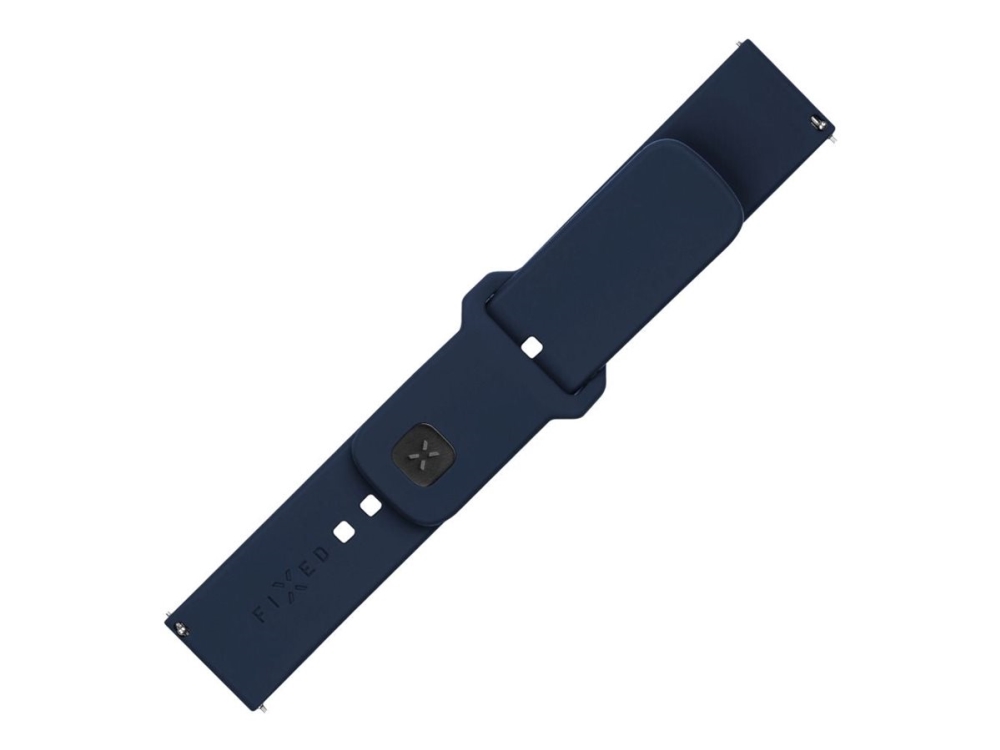Fixed - Urrem For Smart Watch - Silicone, Quick Release, 20 Mm - 160 - 235 Mm - Blå