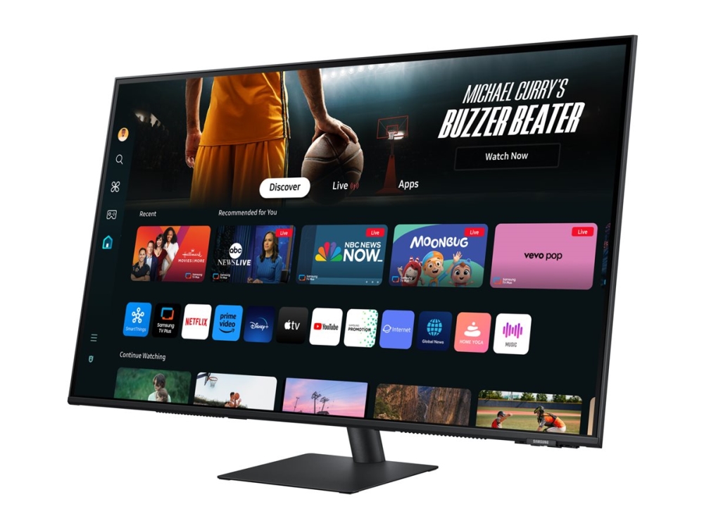 Samsung S43dm702uu M70d Series Led Skarm Smart 43  " 3840 X 2160 4k @ 60 Hz Va 300 Cd/m² 5000:1 Hdr10 4 Ms 2xhdmi Usb C Högtal