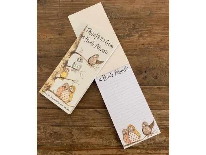 DTagency Indkøbsliste med magnet MNP19 Ugler