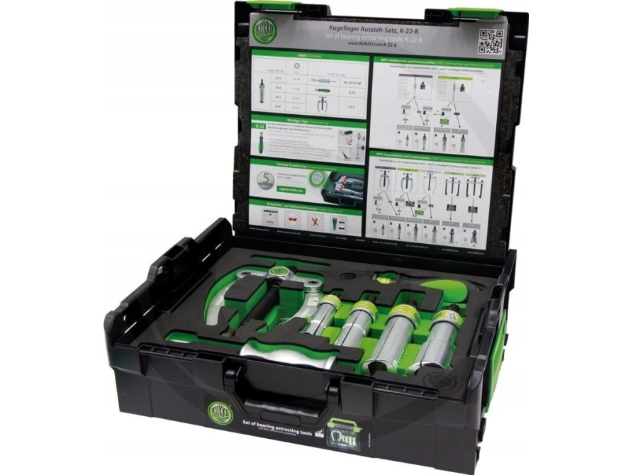 KUKKO K-22-B kuulalaakerin irrotustyökalusarja