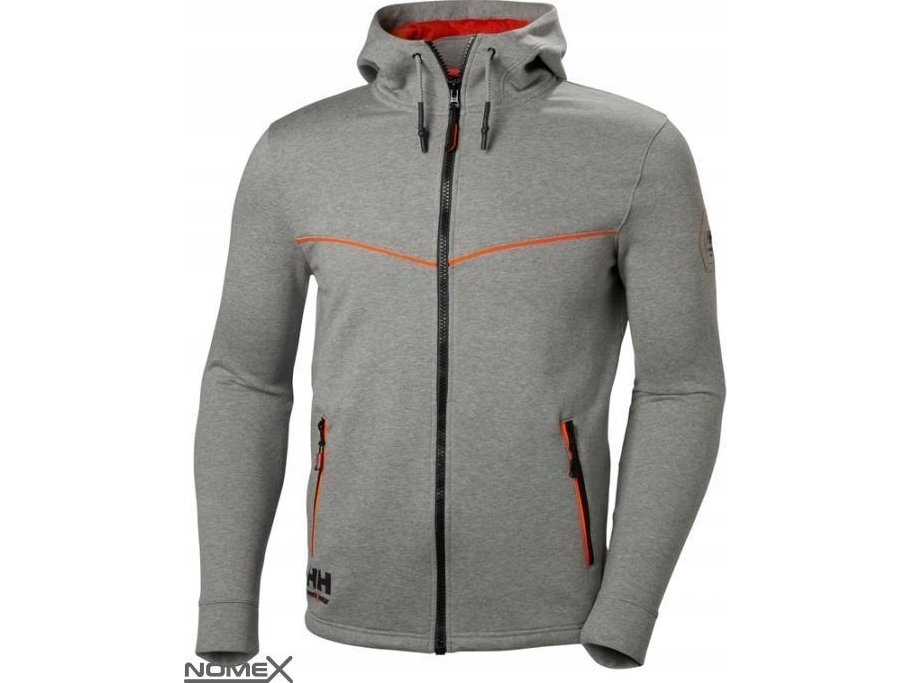 Sweat Chelsea 79197 hætte m/lyn grå M | Kläder & Säkerhet - Arbetskläder - Sweatshirts | GameStuff