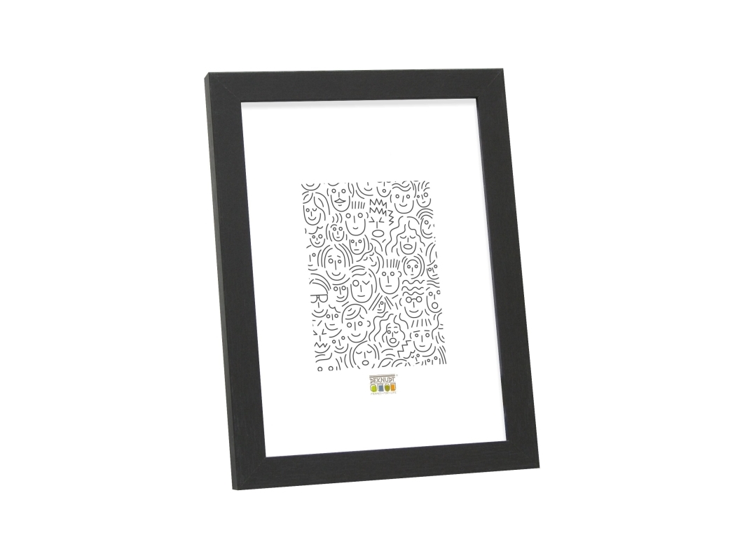 Deknudt S44CF2, Enkelt billedramme, Glas, MDF, Sort, Bord, Væg, 30 x 40 cm, Rektangulær