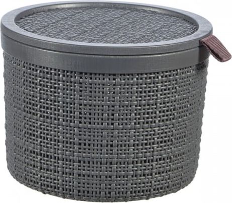 CURVER rund kurv med låg 2 L / mørkegrå
