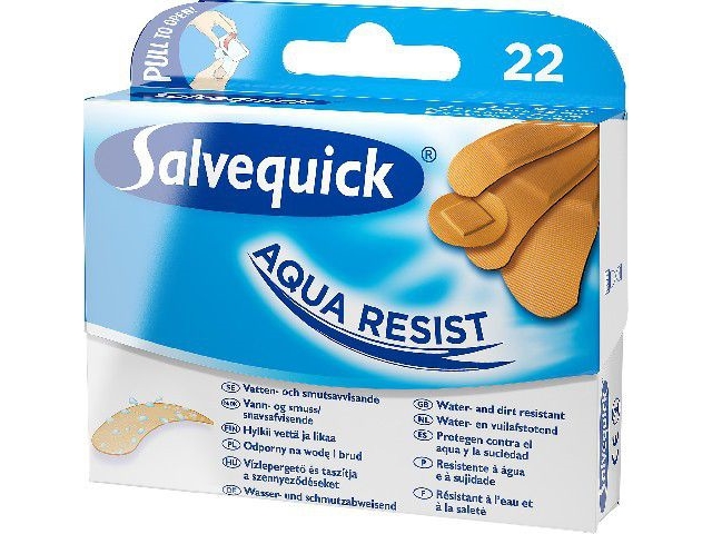 Salvequick Aqua Resist Wasserdichte Pflaster 1Op-22Pcs