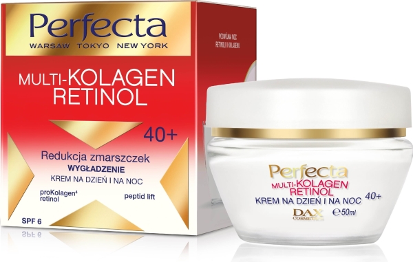 Perfecta Multi-Kolagen Retinol 40+ Wrinkle Reducing Smoothing Day &Amp Night Cream 50Ml