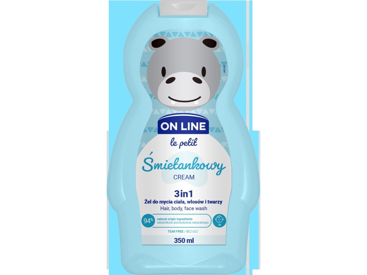 On Line Le Petit Gel Til Vask Af Krop, Hår Og Ansigt 3-I-1 Til Børn Creme 350 Ml