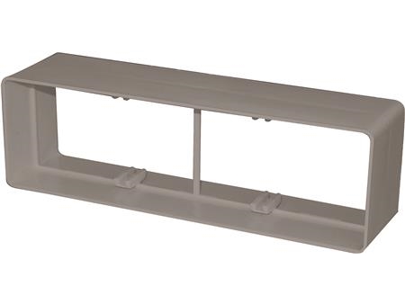 Fresh plastsystem Rekt. nippel/samlestykke 204x60 mm, grå. | Ventilation & Klimat - Annan ventilation och klimat - Övriga | GameStuff