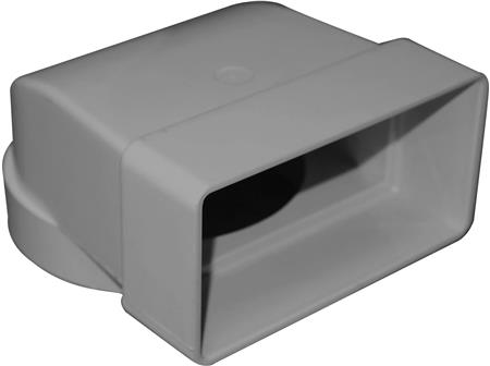 Färskplastsystem Rect. 90° böj 204x60 mm till Ø100 mm. | Ventilation & Klimat - Annan ventilation och klimat - Övriga | GameStuff