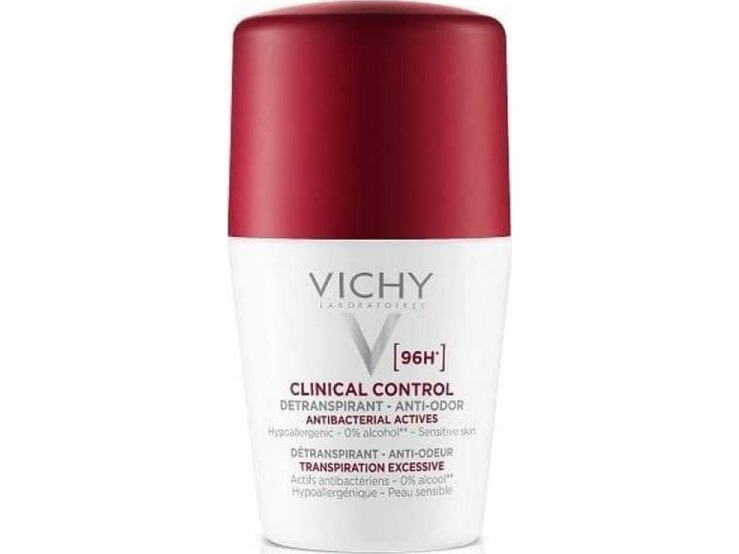 Vichy Deodorant Roll-On Vichy Clinical Control 96 Stunden Unisex Erwachsene (50 Ml)