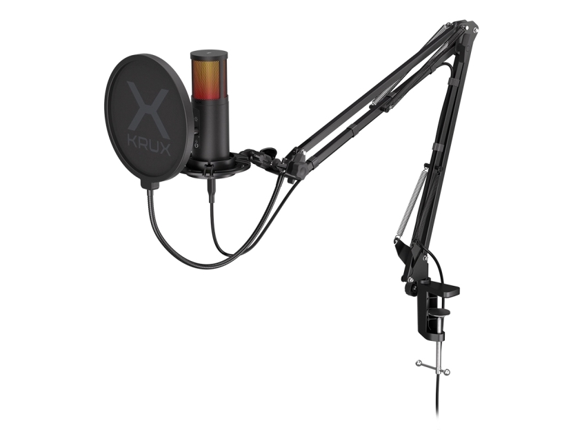 Krux Edis 3000, Tischmikrofon, 20 - 16000 Hz, 16 Bit, 48 Khz, Kardioide, Tasten