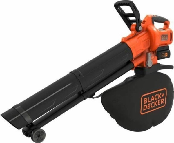 Black & Decker BCBLV3625L1, Håndholdt blæser, 270 km/t, 510 m³/t, Blæse/suge, 45 L, Sort, Orange