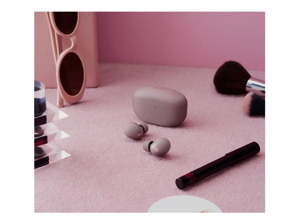 Sony Wf 1000xm5 Ægte Trådløse Øretelefoner Med Mik. I Øret Bluetooth Aktiv Støjfjerning Smoky Pink