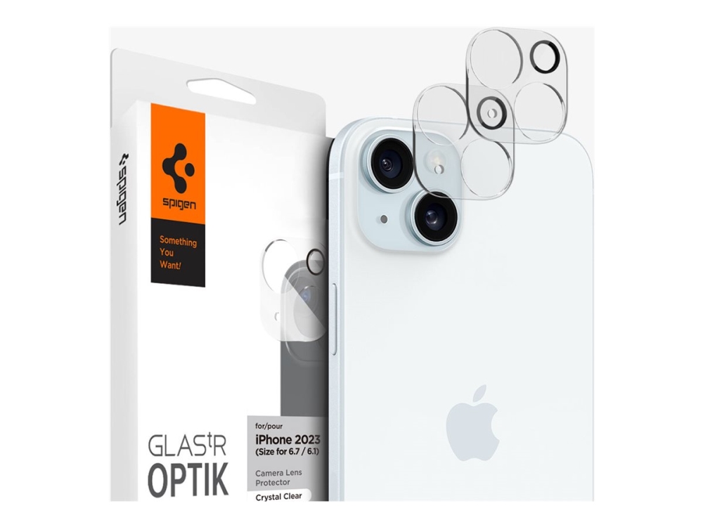Spigen Glas.Tr Optik, Apple, Iphone 15 / 15 Plus, Transparent, 2 Stück(E)