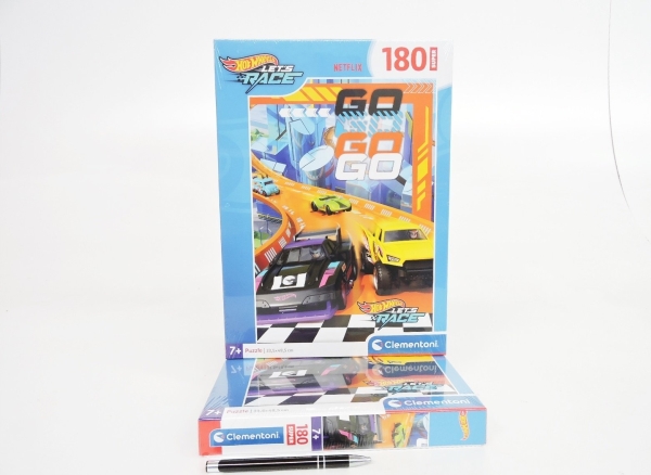 Puslespil Hotwheels, 180 Brikker