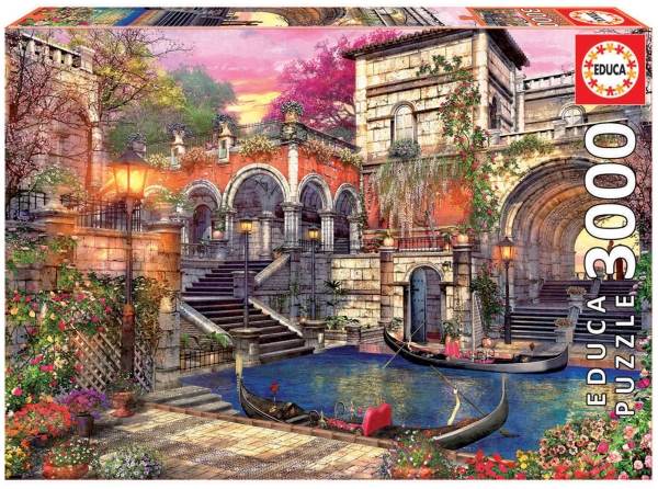 Puzzle 3000 Elemente, Romantisches Venedig