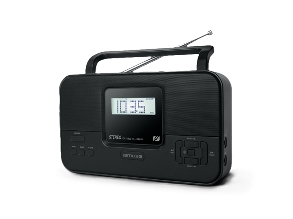 Muse Tragbares Stereo-Radio | M-087 Mb Pll | Aux-Eingang | Fm-Radio | Kopfhörerausgang