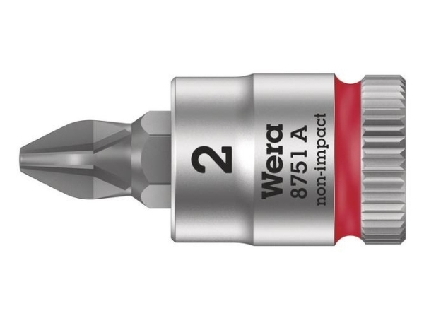 Wera 8751 A, 1 Stück(E), Phillips, 1/4", Ph 2, 28 Mm, Tschechische Republik