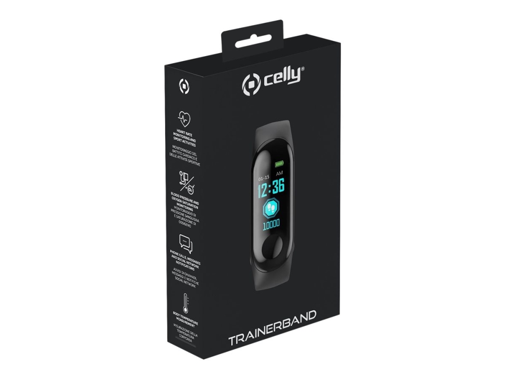 Celly TRAINERBANDBK, 2,44 cm (0,96), LCD, kosketusnäyttö