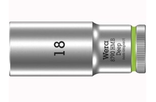 Wera 8790 Hmb, Buchse, 3/8", Metrisch, 1 Kopf/Köpfe, 18 Mm, Chrom-Vanadium-Stahl