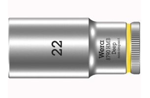 Wera 8790 Hmb, Buchse, 3/8", Metrisch, 1 Kopf/Köpfe, 22 Mm, Chrom-Vanadium-Stahl