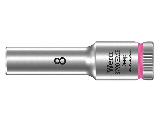 Wera 8790 Hmb, Sokkel, 3/8", Metric, 1 Hoved(Er), 8 Mm, Krom-Vanadium-Stål