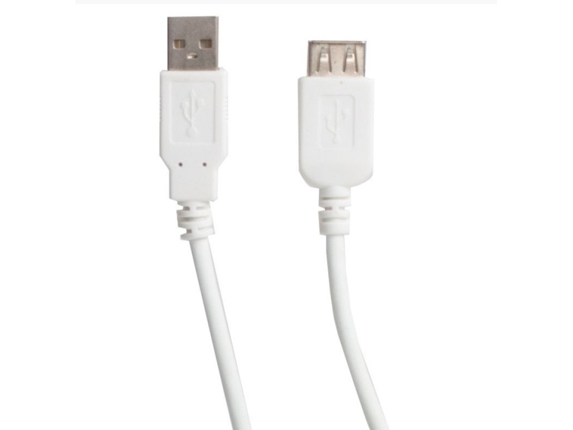 Connectech USB 2.0 förlängningskabel. 1,8 m. vit | Datortillbehör - Kablar & adaptrar - Adaptrar | GameStuff