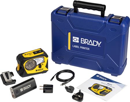 Drukarka etykiet Brady M211-Drukarka etykiet-Kit mobilny drukarka termotransferowa 203dpi max. szerokość 19.05 mm Bluetooth w tym wiele akcesoriów EU-UK-US wersja (170390)